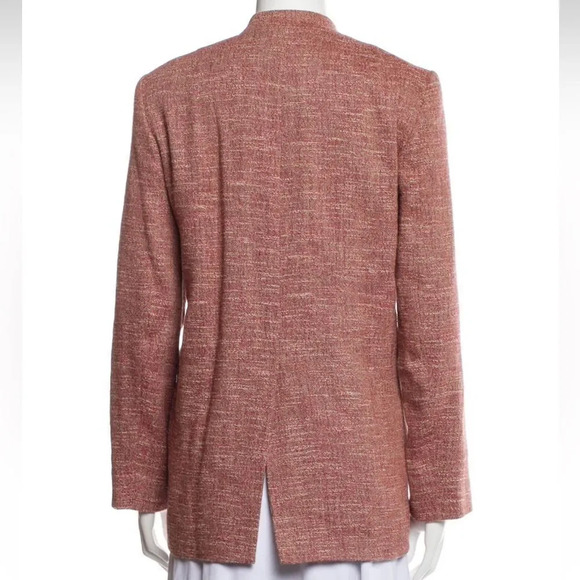 Rachel Comey Tweed Pattern Linen‎ Cotton Red Blazer 6 - Picture 3 of 3